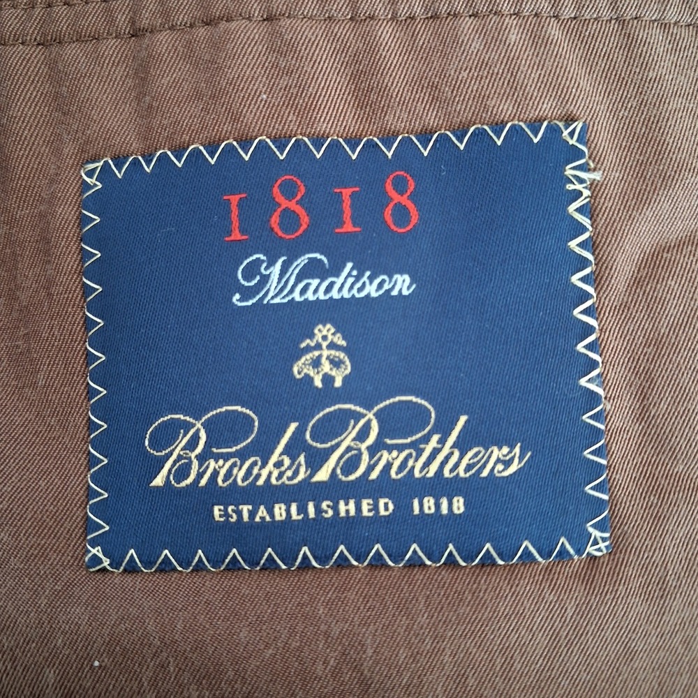 Brooks Brothers 1818 Madison Brown Corduroy Sport Coat Blazer 42R Mens 2 Button - Picture 6 of 10